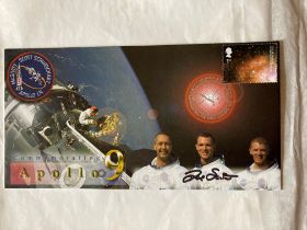 Apollo 9 and 15 astronaut Moonwalker Dave Scott and Al Worden signed 2002, 30th ann Apollo 9