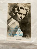 Grace Kelly signed 6 x 4 inch b/w vintage photo to Liz. Good condition. All autographs are genuine