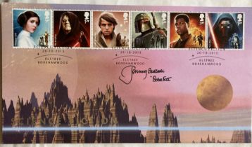 Star Wars Boba Fett Jeremy Bulloch signed rare Internetstamps Star Wars 2015 FDC. Good condition.