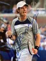 Tennis Andy Murray signed 6 x 4 inch colour Fred Perry promo card. Good condition. All autographs