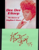 Dee Dee Sharp signed 6x8 signature piece. Good condition. All autographs are genuine hand signed and