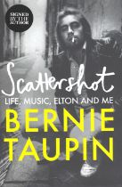 Bernie Taupin signed Scattershot hardback book. Good condition. All autographs are genuine hand