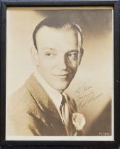 Fred Astaire signed vintage photo. Framed to approx. size 10x8inch. Dedicated. Good condition. All