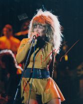 Tina Turner signed 10x8 inch colour photo. Good condition. All autographs are genuine hand signed