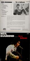 Neil Diamond signed I'm a Believer album sleeve signature on front includes 33 rpm vinyl record.