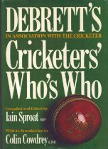 Cricketers Who's Who 1980 by Iain Sproat, Signed by Richard Hadlee, First Edition, Hardcover. Good