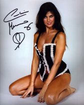 Caroline Munro signed 10x8 inch colour photo. Good condition. All autographs come with a Certificate