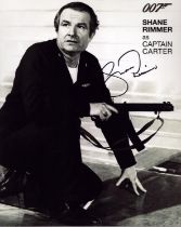 Shane Rimmer signed James Bond 10x8 inch balack and white promo photo. Good condition. All