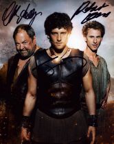 Mark Addy, Robert Emms and Jack Donnelly signed 10x8 inch colour photo. Good condition. All