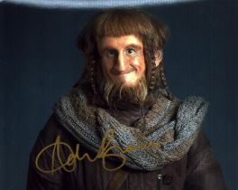 Adam Brown signed Hobbit 10x8 inch colour photo. Good condition. All autographs come with a