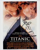 Kate Winslet signed 10x8 inch Titanic colour promo photo. Good condition. All autographs are genuine