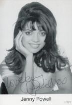 Jenny Powell signed 6x4 inch black and white promo photo. Good condition. All autographs are genuine