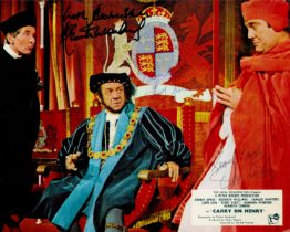 Carry On Legends Kenneth Williams, Sid James and Terry Scott signed "Carry on Henry" 10x8 inch