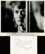 Simon Ward signed typed 5x3 white card and Deadly Strangers 10x8 inch black and white lobby card.