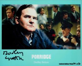 Dudley Sutton signed 10x8 inch Porridge colour montage photo. Good condition. All autographs are