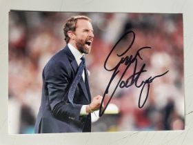 Gareth Southgate England Football Manager 6x4 inch signed photo. Good condition. All autographs come