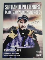 Ranulph Fiennes British Explorer and Writer signed theatre leaflet. Good condition. All autographs
