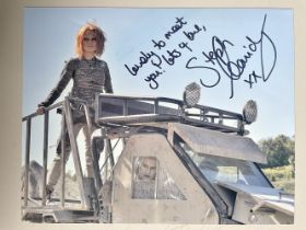 Stephanie Leonadis Popular Actress Defence 10x8 inch signed photo. Good condition. All autographs