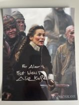 Alice Krige South African Actress and Producer 10x8 inch signed photo. Good condition. All