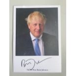 Boris Johnson Former Prime Minister 6x4 inch signed photo. Good condition. All autographs come