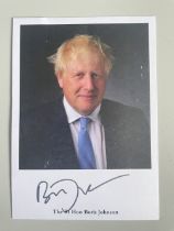 Boris Johnson Former Prime Minister 6x4 inch signed photo. Good condition. All autographs come