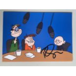 Ricky Gervais Idiot Abroad Cartoon 7x5 inch signed photo. Good condition. All autographs come with a