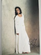Tara Fitzgerald Popular British Actress 12x8 inch signed photo. Good condition. All autographs
