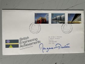 Margaret Thatcher Former Prime Minister Signed First Day Cover. Good condition. All autographs