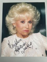 Barbara Windsor Late Great Carry On Film Actress 10x8 inch signed photo. Good condition. All