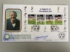 Tommy Docherty Former Manchester United Manager Signed First Day Cover. Good condition. All