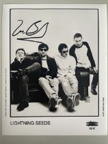 Ian Broudie Lightning Seeds Frontman 10x8 inch signed photo. Good condition. All autographs come