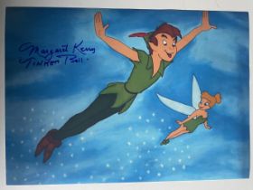 Margaret Kerry Voice of Walt Disney's Tinker Bell 12x8 inch signed photo. Good condition. All