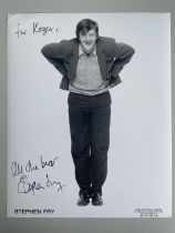 Stephen Fry Comedy Actor, Entertainer and Writer 10x8 inch signed photo. Good condition. All