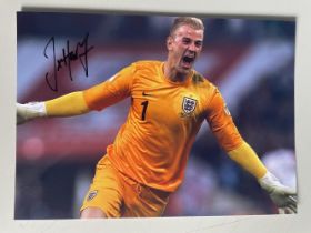 Joe Hart England International Goalkeeper 7x5 inch signed photo. Good condition. All autographs come
