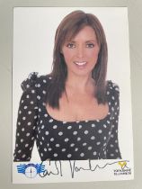 Carol Vorderman Countdown Presenter 6x4 inch signed photo. Good condition. All autographs come