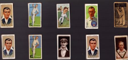Collection of 10 packs Vintage Cricket Cigarette cards. Good condition. All autographs are genuine