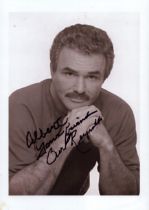 Burt Reynolds signed 8x6 inch black and white photo. Good condition. All autographs are genuine hand