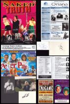 Collection of 10 Entertainment/Theatre signed programmes and leaflets including names of Alison