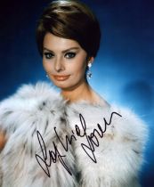 Sophia Loren signed 10x8 inch colour photo. Good condition. All autographs are genuine hand signed