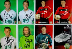 German Assorted Football Players Signed Photos Collection of 17 approx size 6 x 4 inches Includes