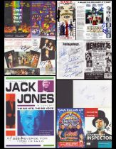 Collection of 10 Entertainment/Theatre signed programmes and leaflets including names of Lee