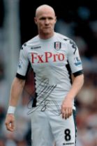 Andy Johnson Signed Photo (Pictured playing for Fulham) approx size 10 x 8 inches, good condition.