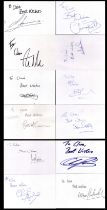 Collection of 12 Footballer signature white cards including names of Grant McCann, Gary