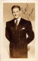 Errol Flynn signed 3x2inch vintage photo. Good condition. All autographs are genuine hand signed and