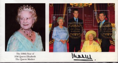 Queen Mother signed FDC. Good condition. All autographs are genuine hand signed and come with a