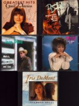 Collection of 5 signed CDs including Iris DeMent 'Infamous Angel', Joey Davis 'Love songs, Waltz'