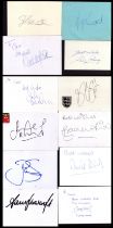 Collection of 12 Footballer signature white cards including names of Gary Monk, Joh Sheridan,