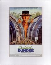 Paul Hogan is Crocodile Dundee Colour Magazine Cutting, Attached to Board. Good condition. All