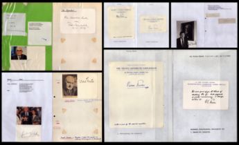 Scientist and Businessman Collection of 10 Pictures and Signature pages including names of Walter