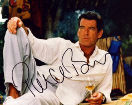 Pierce Brosnan signed 10x8inch colour photo. Good condition. All autographs are genuine hand